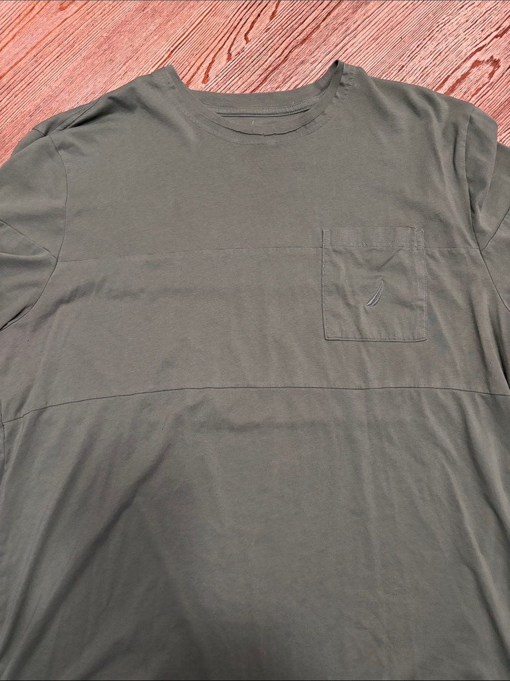 Nautica Men's Crewneck Pocket T-Shirt - Olive Green